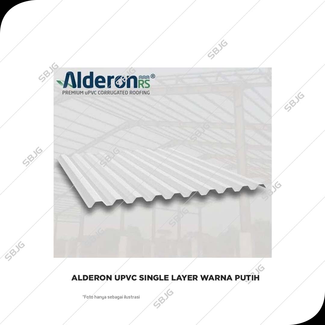 Alderon UPVC Roof Single Layer Putih